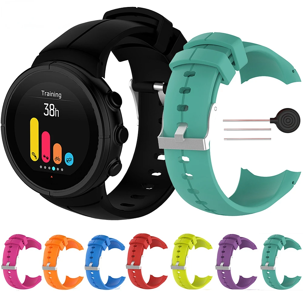 Suunto Spartan Ultra 스마트 워치 교체용 소프트 실리콘 시계 밴드, 스포츠 팔찌, Suunto Ultra