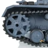 Henglong 1/16 7.0 Plastic FPV Panzer IV F2 RC Tank 3859 Steel Metal Gearbox 360 Rotating Infrared Battle TH17397-SMT7 2