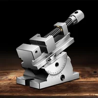 Universal Flat Jaw Precision Vise, size 2 to 3 inches, 360° Rotation Adjustable angle, Vertical tilt up to 50°, Accuracy ±0.005m 1