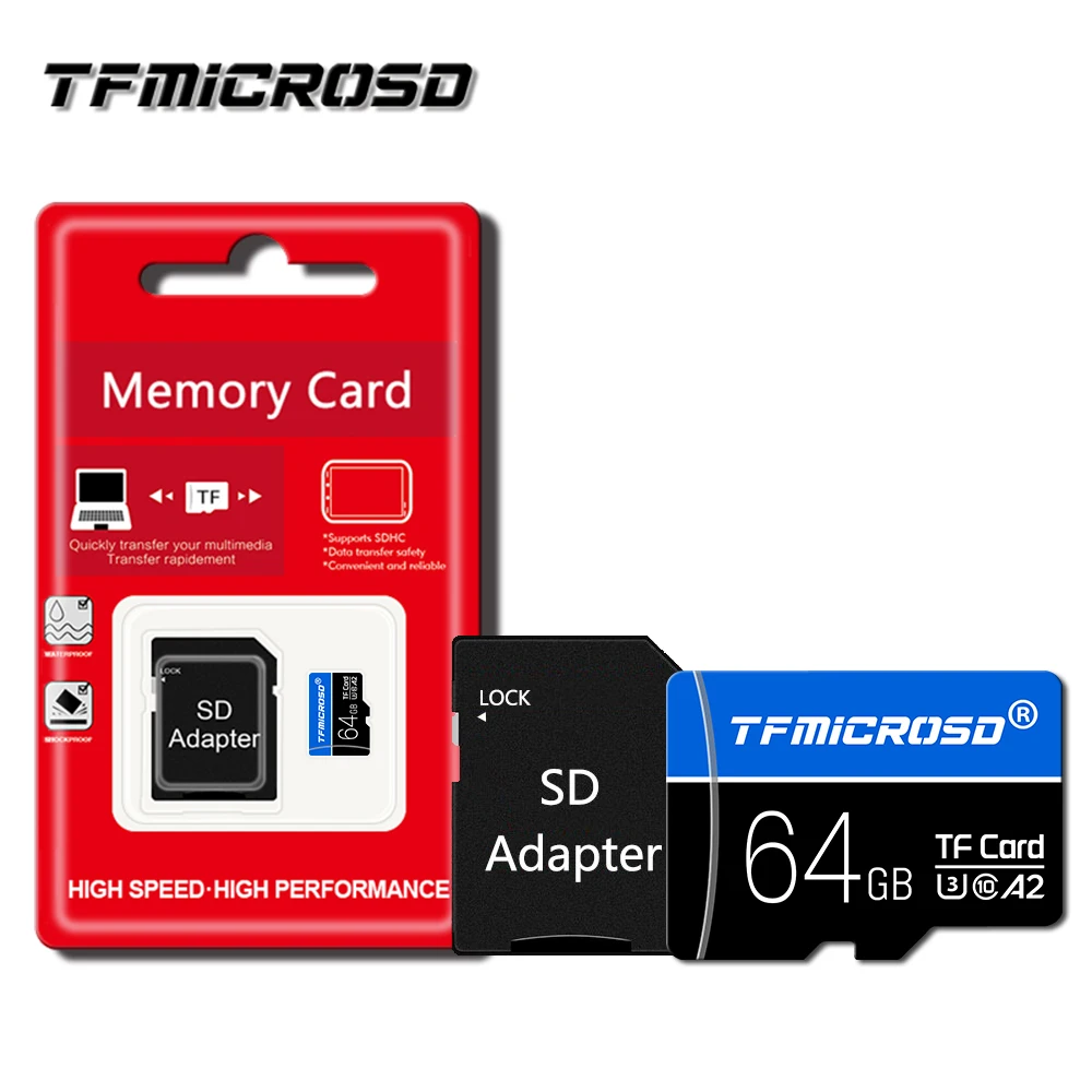 Tfmicrosd memória rty 64GB 128GB 256GB U3 C10 Mali SD/TF cartão Delaware memória 32GB U1 számára telefonok Nintendo Vasúti váltó játékok camer 4K Tv-t néz