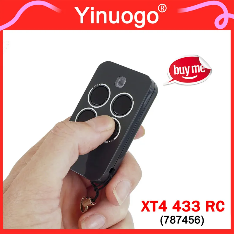 FAAC XT4 433 RC 차고 문 원격 제어 433MHz 4 채널 787456 FAAC XT4 433RC 차고 문 오프너 핸드 헬드 송신기