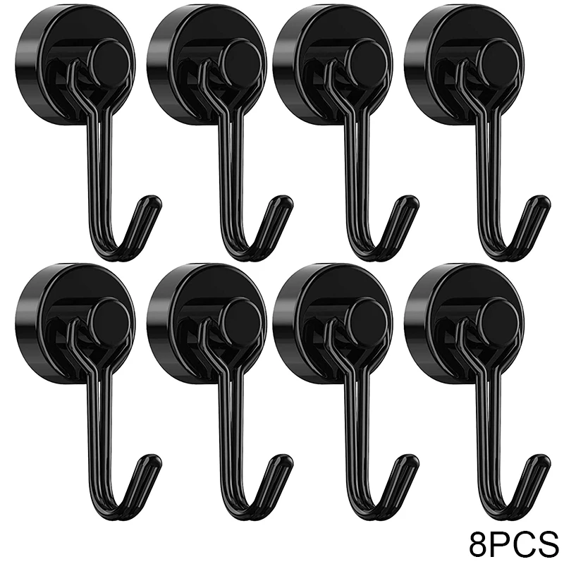 8Pcs Black