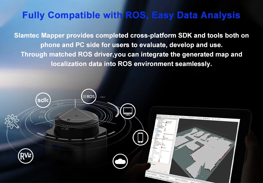 Slamtec RPLIDAR M2M3 Distance Range 0.1m-40m Lidar Laser Mapping Sensor 360-degr
