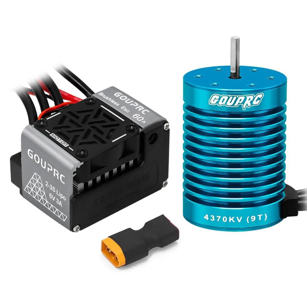 RC Motor & ESC Combo: F540 4370KV Brushless Motor With 60A Waterproof ESC & Program Card For 1/10 RC Off-Road Cars - View #6
