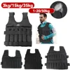 3/15/20/35/50kg Weight Training Suit Empty Bag Adjustable Weight Jacket Workout Vset for Workout Jogging Fitness Running Vest