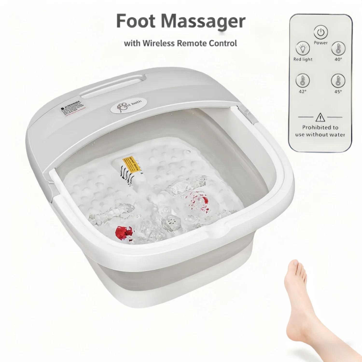 Collapsible Foot Bath Massager photo