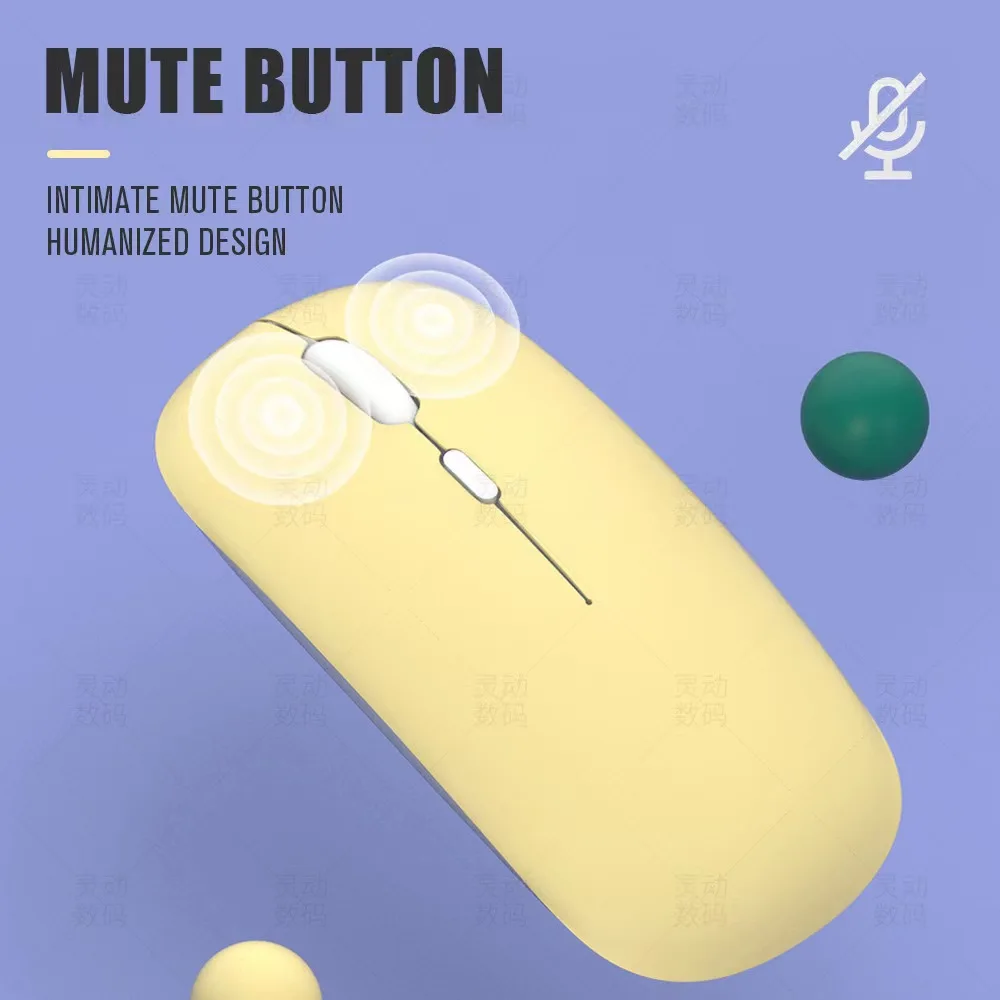 Беспроводная Bluetooth-мышь, портативная Тихая эргономичная мышь для ноутбука, iPad, планшета, ноутбука, Офисная игровая мышь (art.: 3920c577a2c47) - 3920c577a2c47