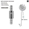 1 stainless steel check valve for CO2 equipment, carbon dioxide diffuser to prevent gas backflow, CO2 check valve fitting 4mm, 1