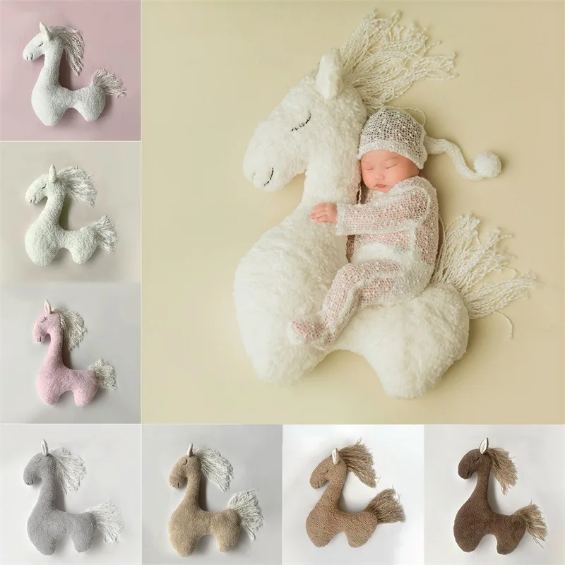 

Newborn Baby Photography Props Posing Mini Auxiliary Prop Pony Pillows Infant Photo Prop Accessories 100 Days Shooting Props