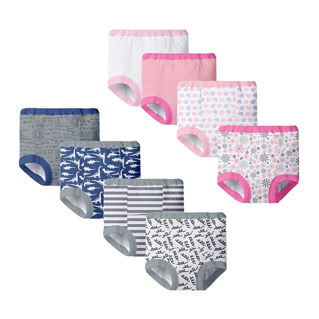 4Pcs Baby Training Pants Cotton Breathable 4 Layers Diapers Infant