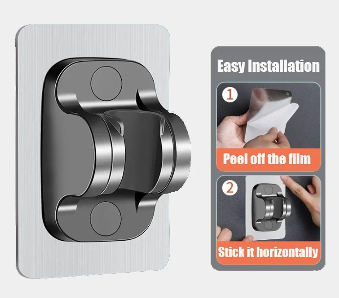 High Pressure Adjustable 4-Mode Water-Saving Massage Showerhead with One-Touch Water Stop