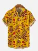 Men's Shirt Mexican Party Creative 3D Printed Tops Summer New Hawaiian Casual Loose No pockets Short Sleeve Shirt 2