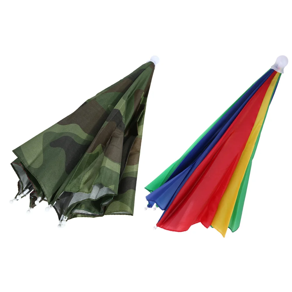 Waterproof Umbrella Hat for Outdoor Fishing and Camping