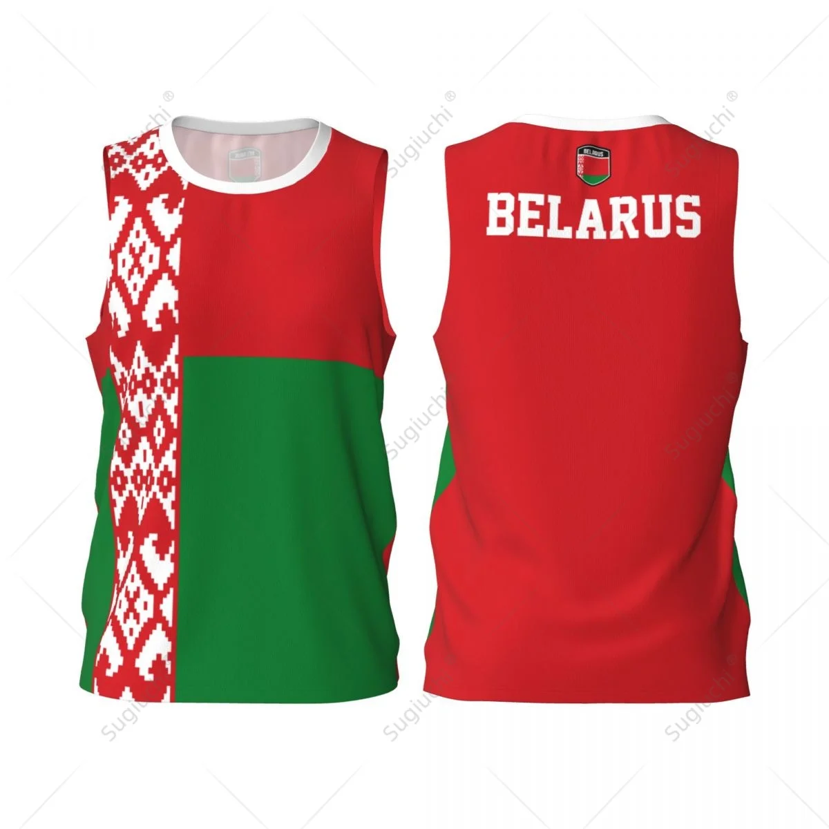 Belarus Flag Men Basketball Sports Running Fitness Multifunction Sleeveless tshirt Exclusive Name Nunber