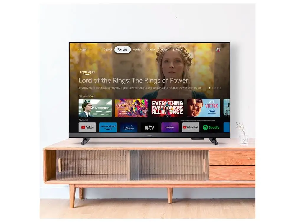 Smart TV 43" Philips Full HD DLED 43PFG6918/78 60Hz Google TV Quad Core Google Assistente 3 HDM 4