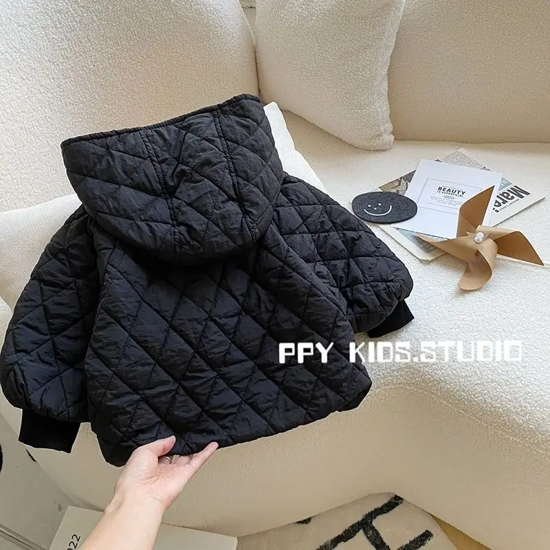Baby Girls Boys Winter Cotton Padded Hooded Warm Coat Jacket Kids Children Casual Comfortable Clothes Overcoats