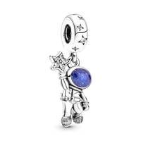 Fine Robot Series Sstronaut Nutcracker Machine Girl Dangle Charm Bead Fit Original 925 Sterling Silver Bracelet DIY Jewelry Gift 2