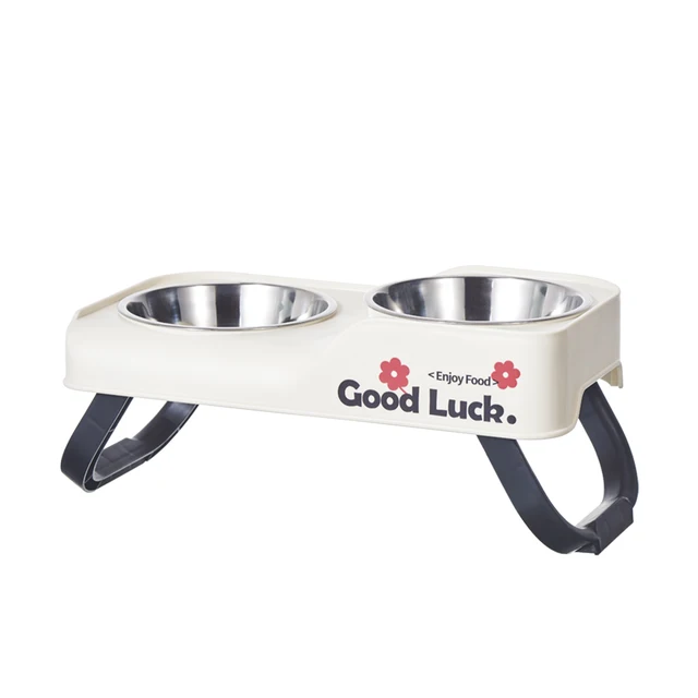 One Dopamine Color Personality High-Low Design Anti-Slip Pet Bowl, Dog and Cat Feeding Dish for Medium to Small Dogs 6
