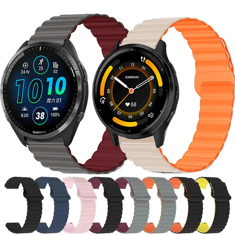 Silicone Magnetic Loop Band, 20mm & 22mm