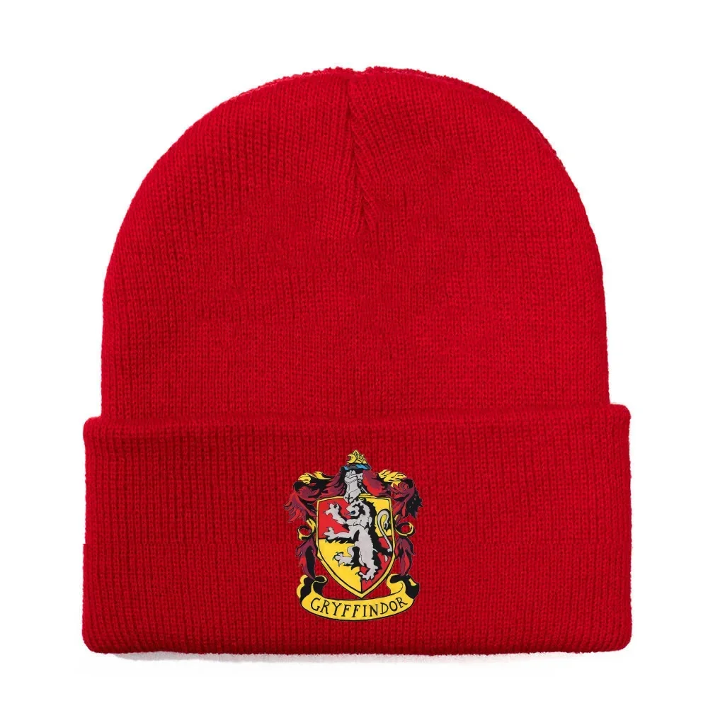 Harries Knitted Hat Hogwarts Boys and Girls Academy Badge Cosplay Hat Outdoor Sports Winter Warmth Windproof Kid's Gift
