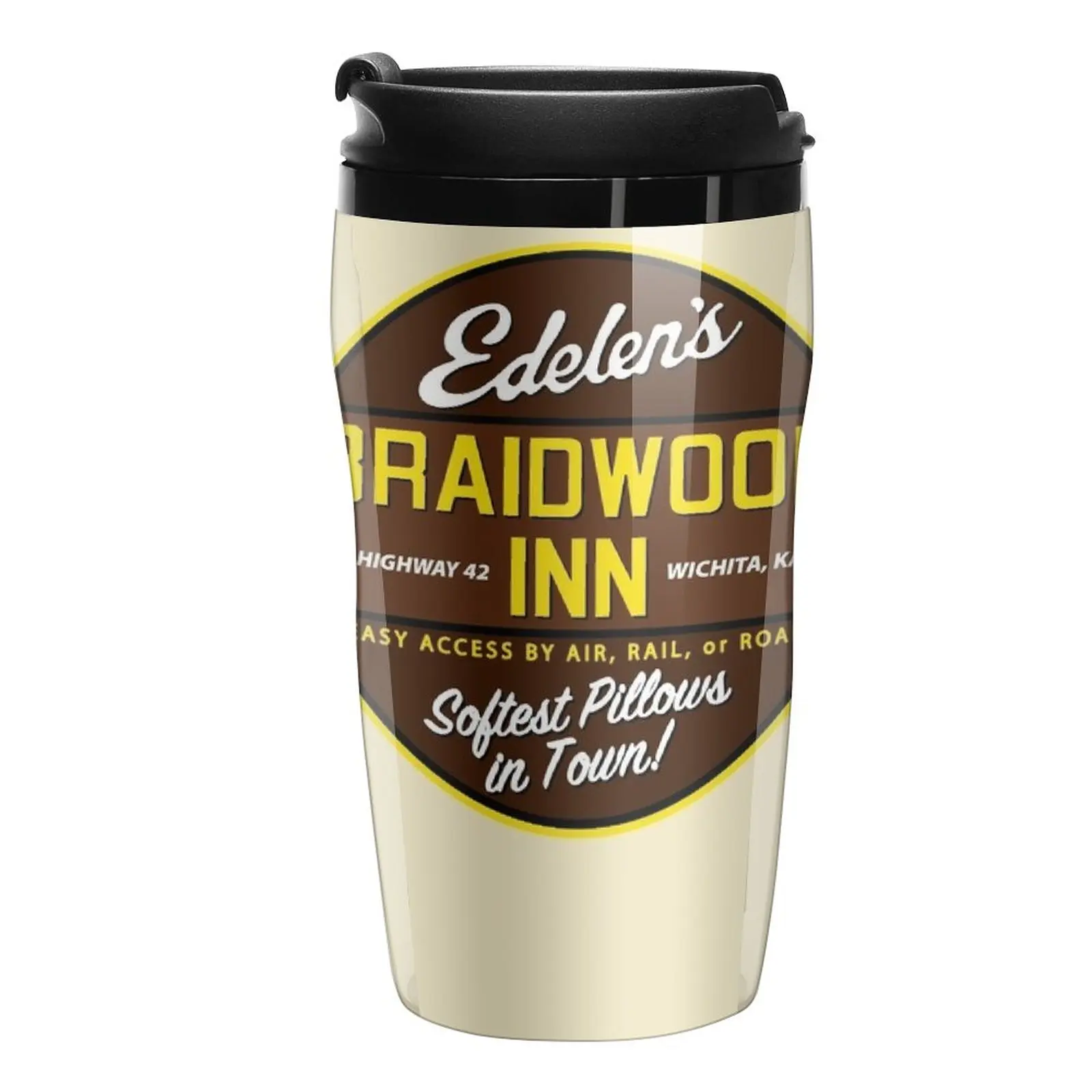 New Braidwood Inn - Wichita KS - Motel on Planes, Trains & Automobiles Travel Coffee Mug Coffee Set Cups For Cafe