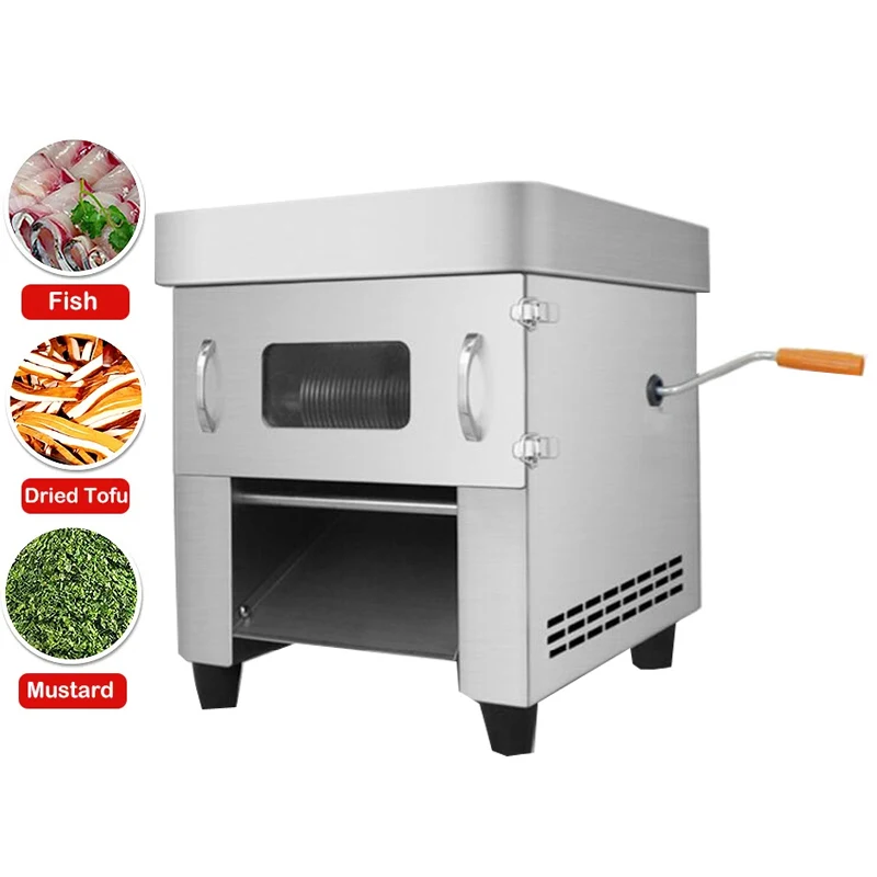 

Commercial Household Meat Cutting Machine Stainless Steel Automatic Electric Meat Slicer Shred Dicing Machine 850W