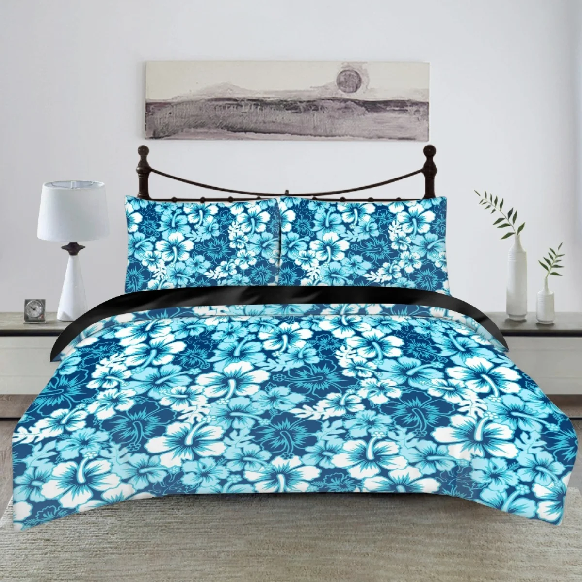 

TOADDMOS 2023 Luxury Tropical Hibiscus Design Bedding Set Single Double King Comforter Set Adult Kids Bedroom Duvet Cover Gift