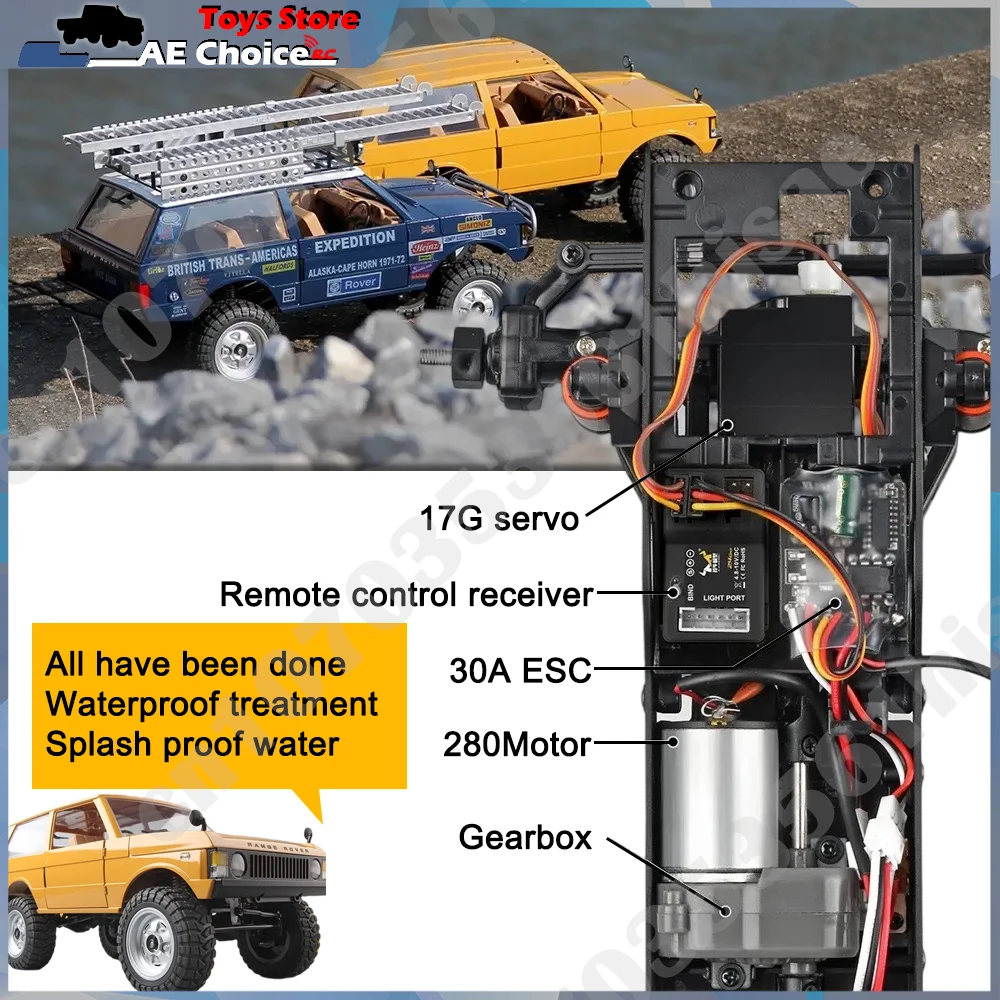 MN168 1:12 Full Scale MN Model RTR Version RC Car 2.4G 4WD 280 Motor proportional Off-Road RC Remote Control Car For Boys Gifts 5