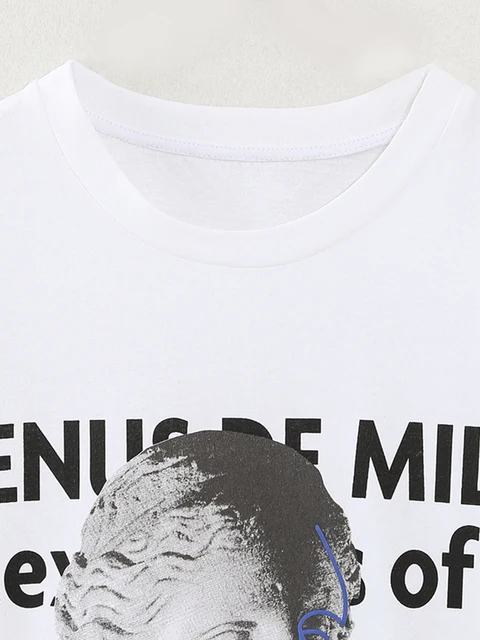 PAILETE 비너스 드 밀로 프린트 티셔츠: 스타일리시하고 편안한 캐주얼 의상