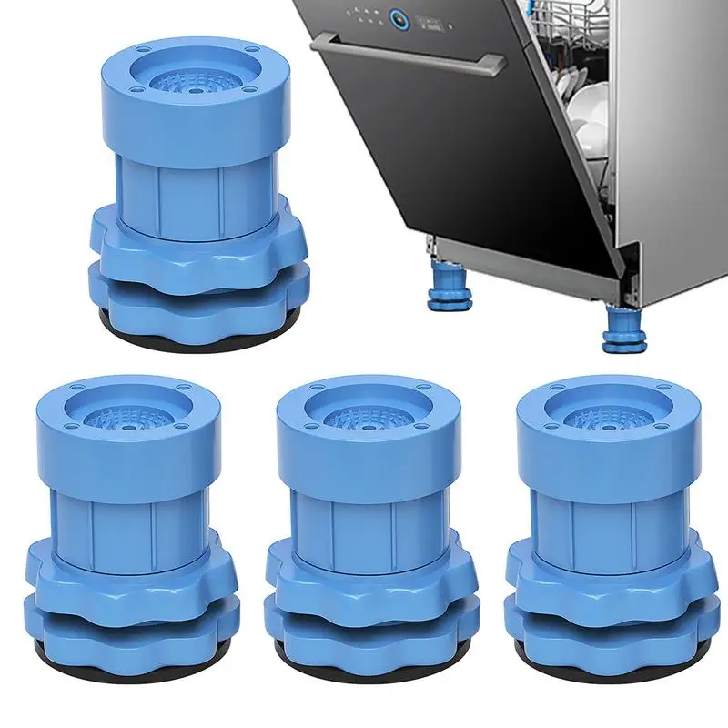 Anti Vibration Pads For Washing Machine Washing Machine Support Feet 4PCS Vibration Dampening Pad With Tank Tread Grip Leveler