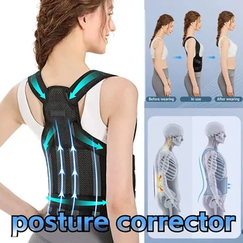 1pc Posture Corrector Back Orthopedic Straps for Men and Women Fully Adjustable Spinal Brace Comfortable Effective 1