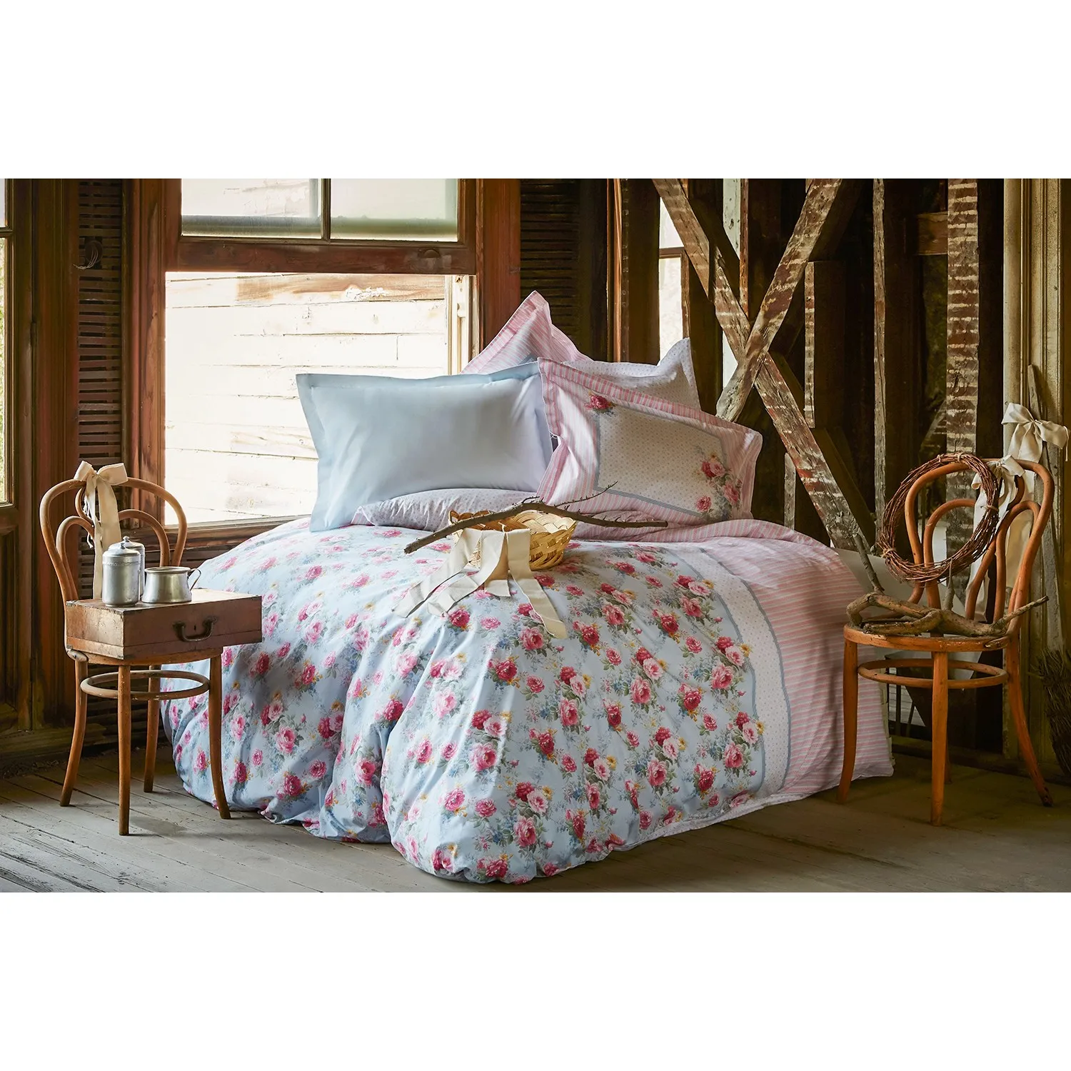 Karaca Home Haley Mavi Rnf Cuift Kishixilik Dodogan Al Pamuk Nevresim Takhalmdeck Yastcinik Muslimedesenli Shizk Tasarsin M Yatak Ortaust Seti