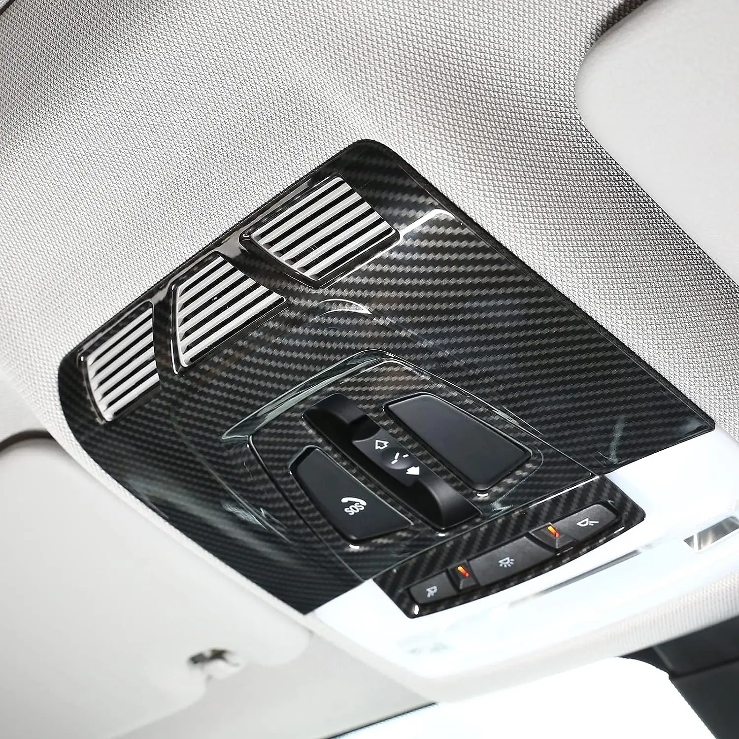 

Suitable for BMW X1/X5/X6/1 Series/2 Series Roof Reading Light Decorative Frame ABS 1PCS Interior Modification Accessories
