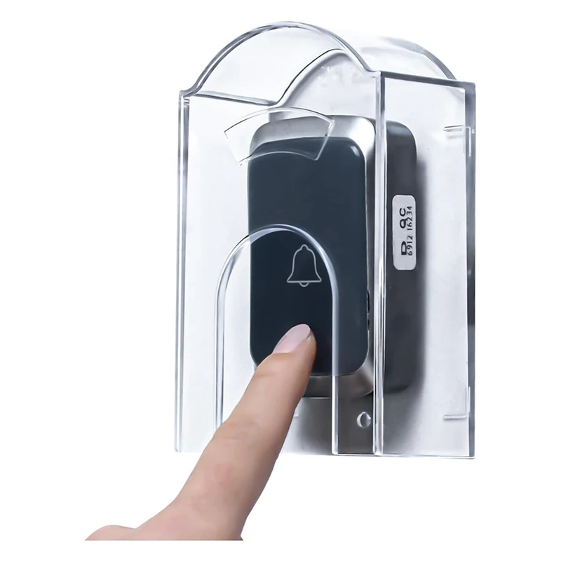 Waterproof Doorbell Push Button Cover For Outside,Doorbell Rain Cover Shield Hood,For Garage Door Opener Switch Durable