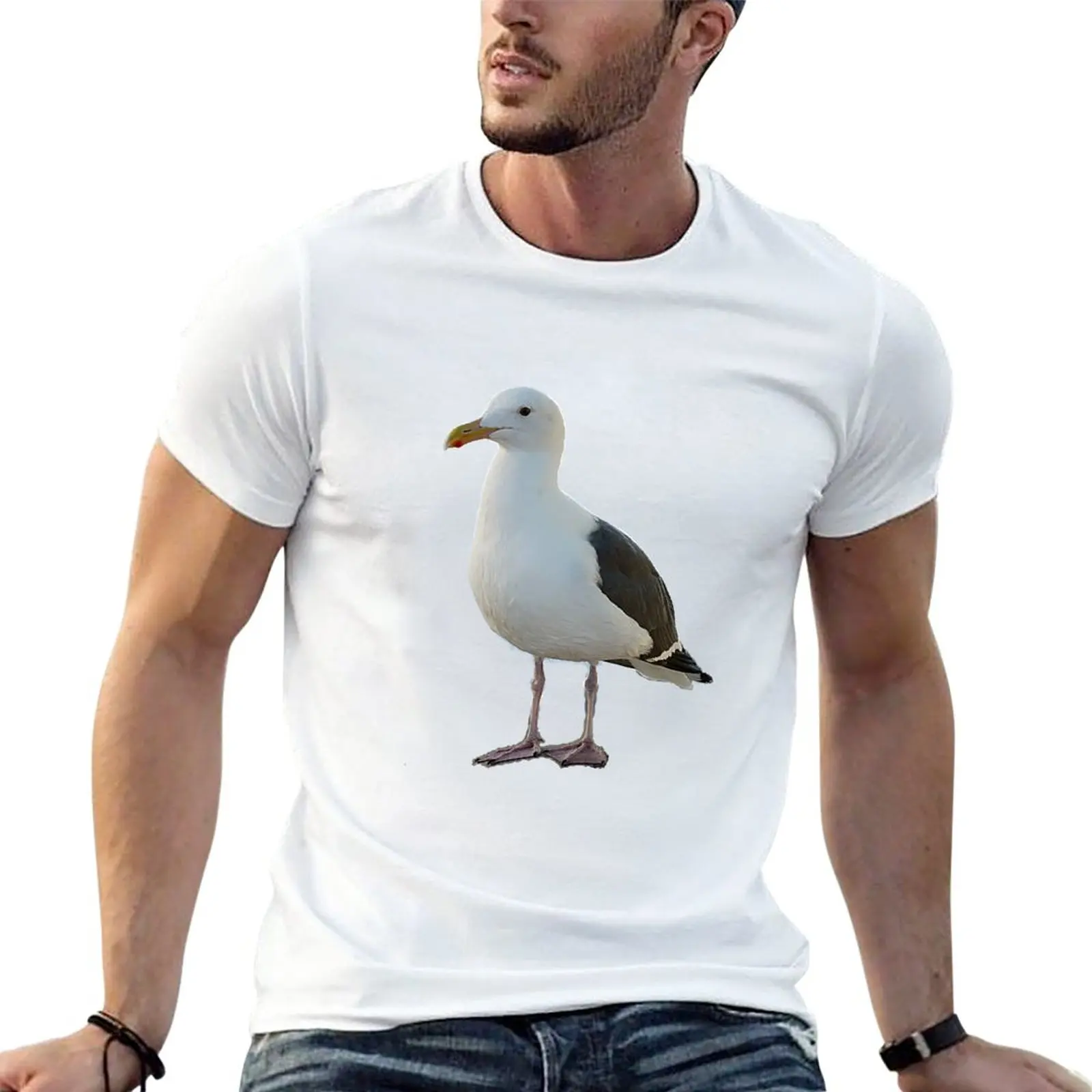 

New Disapproving Gull T-Shirt shirts graphic tees Oversized t-shirt T-shirt for a boy mens cotton t shirts