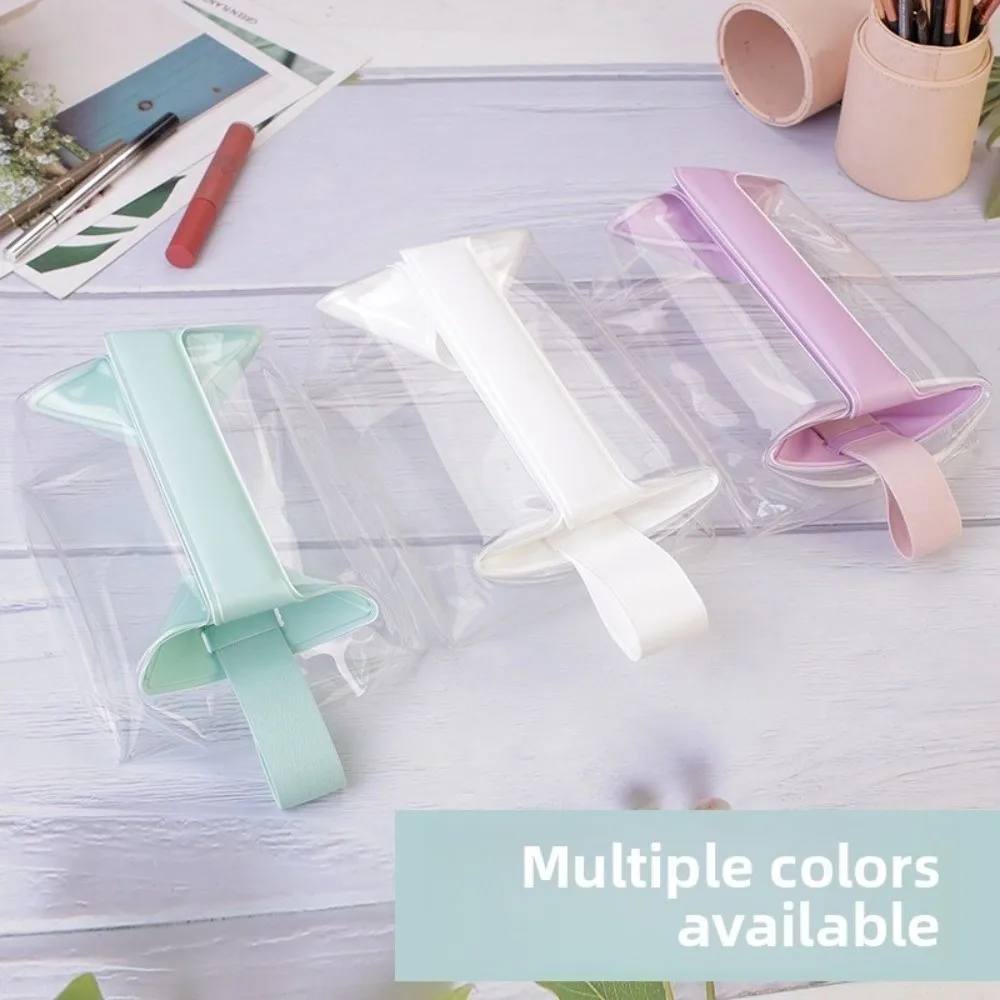 Clear Toiletry Bags PVC with Magnetic Closure Makeup Bag Leak-proof Large Capacity Cosmetic Pouch for Women Men Traveling