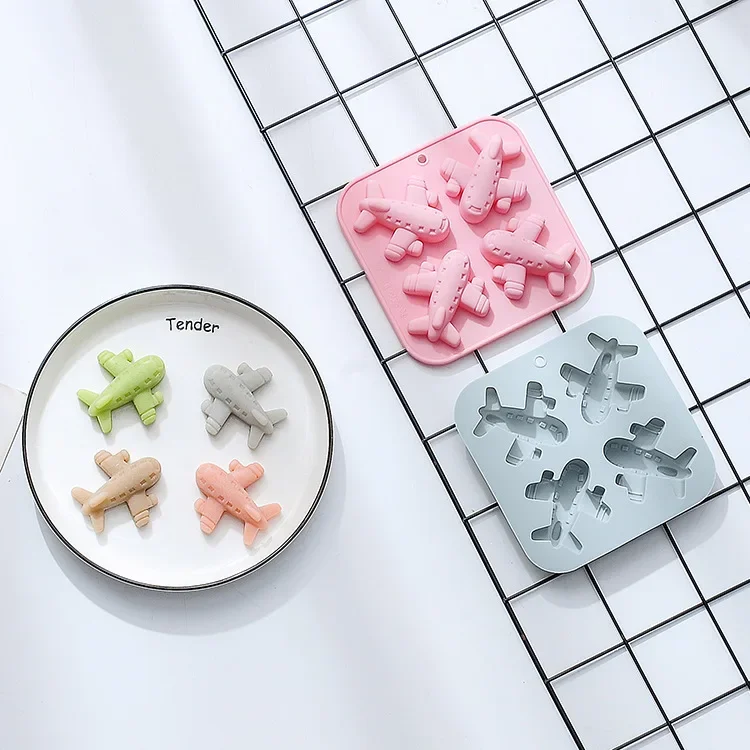 Moule Silicone Avion 6 Cavités - Pour Glaçons, Chocolats, Gâteaux, -40°C à 230°C, 29.7x17.4cm