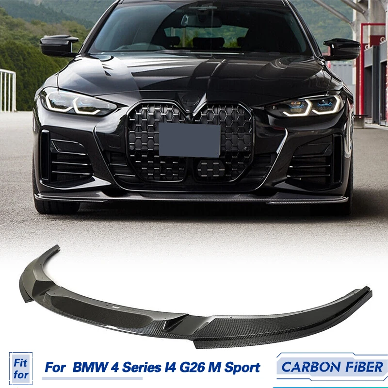 Car Front Bumper Lip Spoiler Carbon Fiber For BMW 4 Series I4 G26 M
