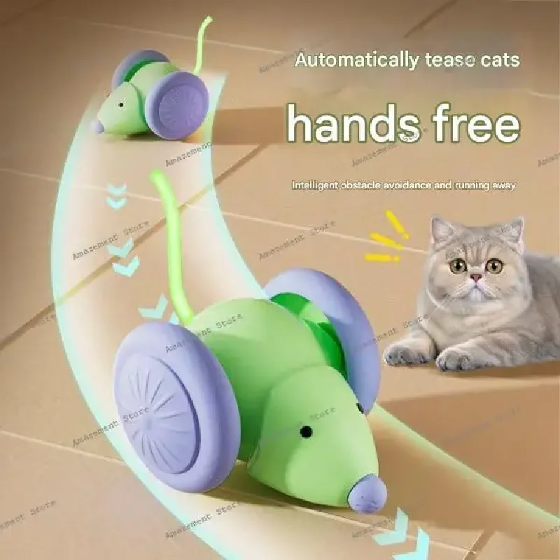 Juguetes para gatos: Ratón eléctrico inteligente, artefacto para ...