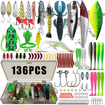 Fishing 86/88/136/149/366pcs Fishing Lure Kit For Trout/Pike/Bass Multi-Lure Fishing Set Layered Tackle Pro Gear Tackle Box 2