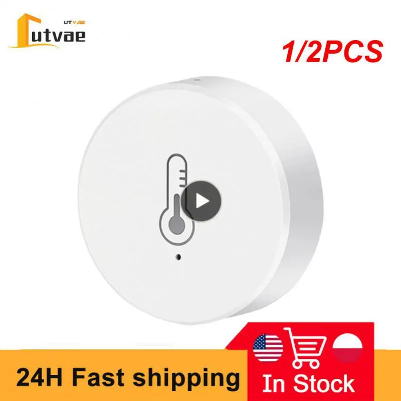 

1/2PCS Tuya Real Time Temperature And Humidity Sensor Work With Alexa Home Smart Home Smart Life/Tuya Smart App