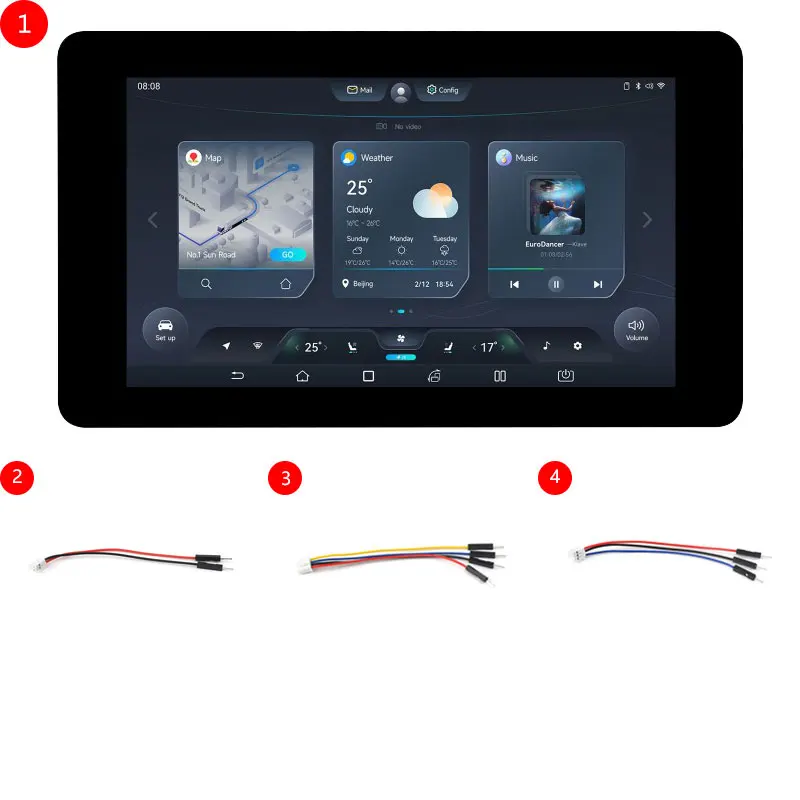 ESP32 S3 Touch LCD 7 Inch Capacitive Display Screen 800&times;480 Development Board Xtensa LX7 WiFi BT5 CAN RS485 Sensor HMI LVGL GUI development board touch screen display