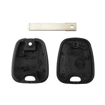 Chiave telecomando per Peugeot 307 107 207 407 4 Chiave telecomando per Peugeot 307 107 207 407 - KEYYOU No Blade 2 pulsanti telecomando chiave per auto portachiavi sostituzione custodia Shell Cover per