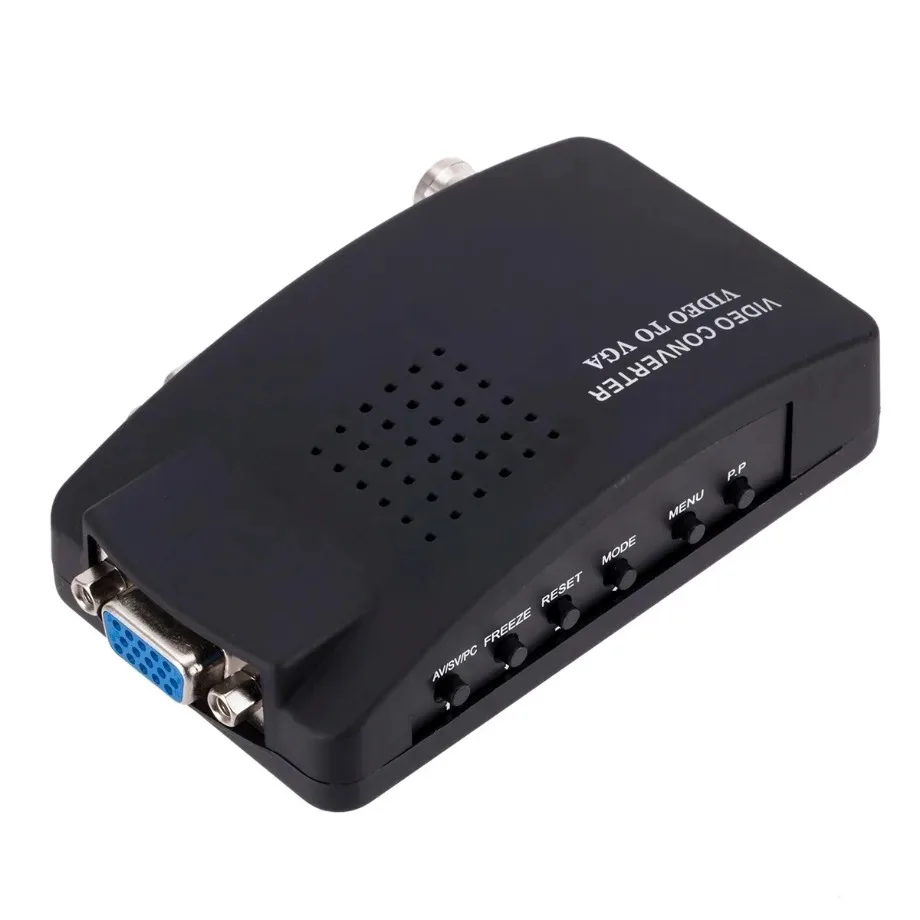 BNC S-Video VGA to VGA Video Converter 1080P BNC to VGA Output Adapter Digital S