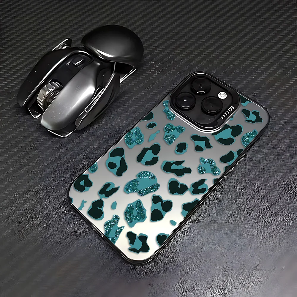 Shiny Colorful Leopard Print Anti-Fall Phone Case