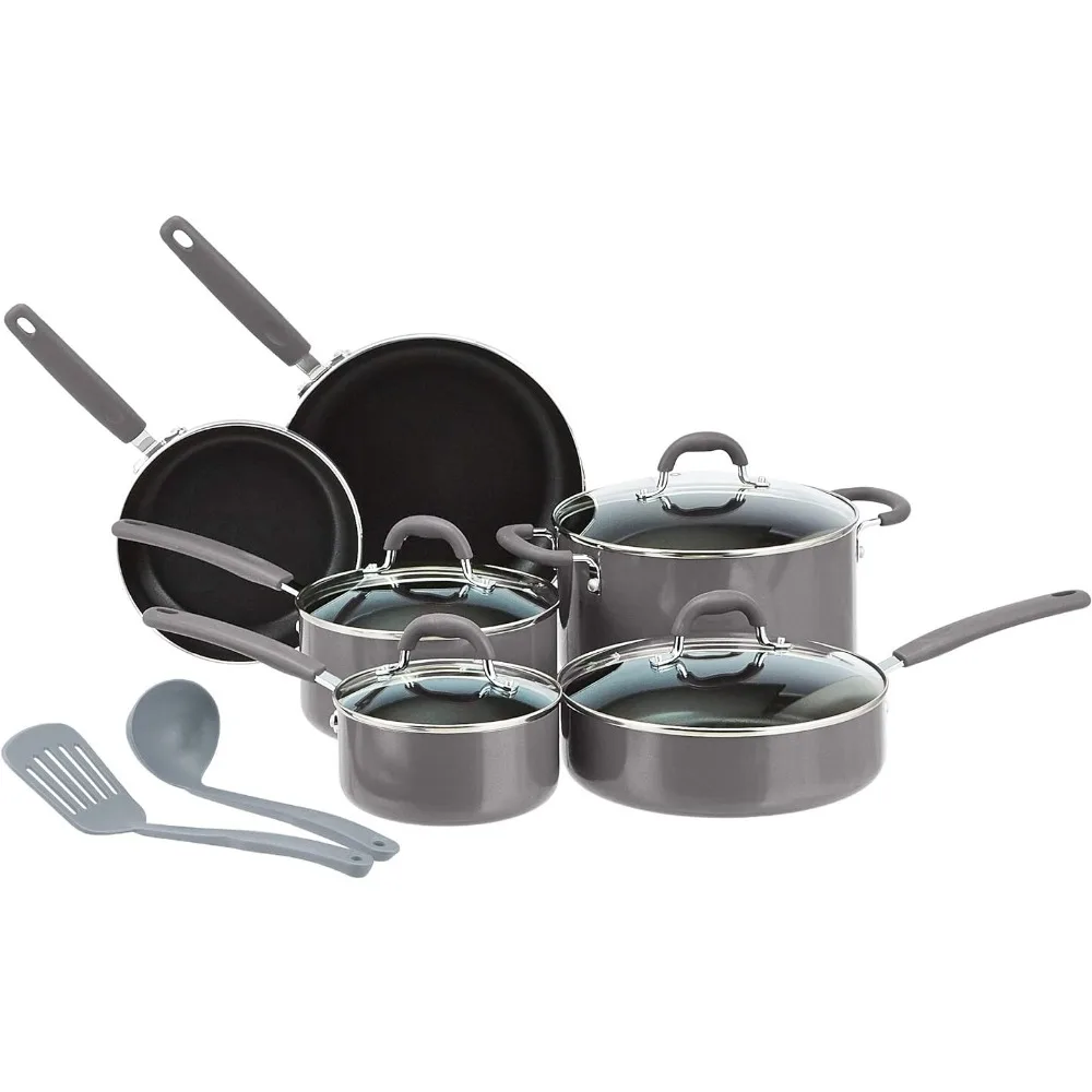 

Pots for Kitchen Cookware Set Free Shipping Ceramic Non-Stick 12-Piece Cookware Set Pans and Utensils Cooking Pots Sets Pan Kits