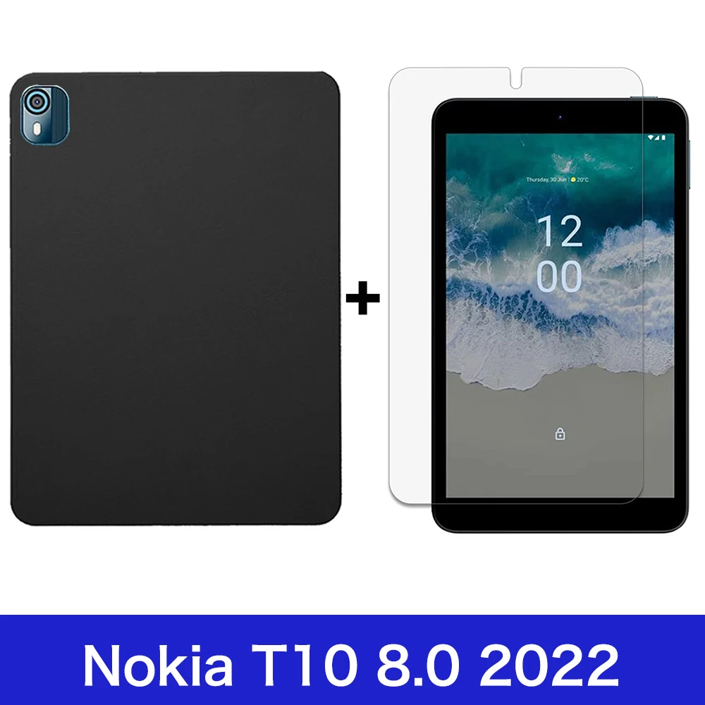 

Чехол для Nokia T10 8,0 2022 TA-1503 TA-1472 TA-1462 TA-1457, мягкий прозрачный водонепроницаемый чехол для планшета из ТПУ, бампер, чехол