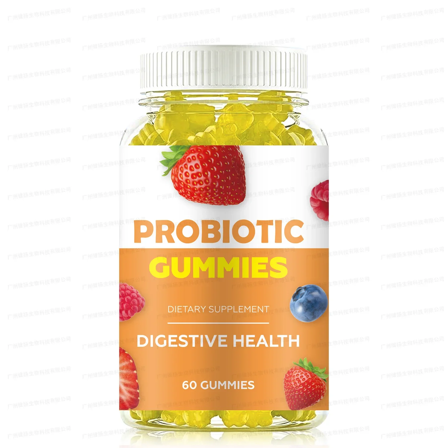 

Probiotic Soft Candy for Vegetarians, Promotes Gut Health, Improves Digestion, Improves Immunity, Vitamin Supplement, 1 Bottle