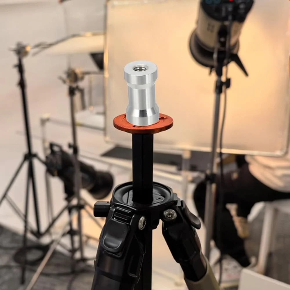 1/4" to 3/8" Screw Adapter Converter Threaded Spigot Mount for GoPro Action Camera Tripod Monopod Flash Light Stand Mounting