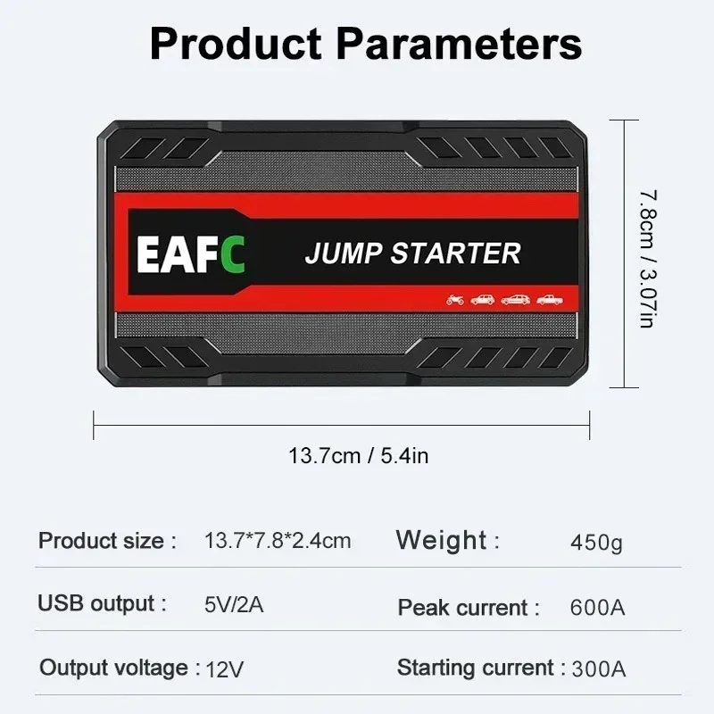 600A Car Jump Starter Starting Device Auto Buster Emergency Booster 12V Car Battery Jump Start Power Bank car jump starter jump starter car battery charger portable battery charger